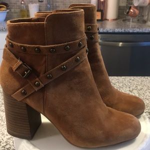 BP Camel Suede Studded Bootie